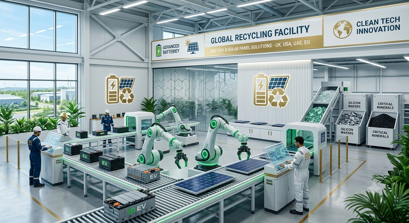 Industrial Battery & Solar Panel Recycling Facility (Global Market)
